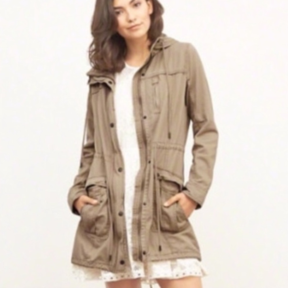 Abercrombie Long Cotton Parka